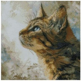 Cat (4) Counted Cross Stitch Kits, 14ct 150x150 Stitch,37x37cm Cotton cat Counted Cross Stitch Kits