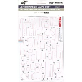 Meng MNGSPS082 1:700 Meng PLA Navy Shandong Carrier Paint Masks (MNG kit)