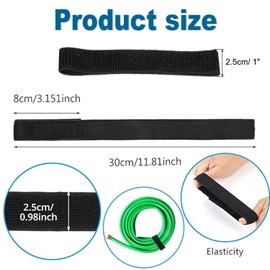 QOOWFEANIG 10Pcs Black Boot Straps Ankle Strap Adjustable Ankle Snake Bootstraps Elastic Boot Straps Flexible Cowboy Boot Bands for Waders Fishing Hunting Hiking Cycling Gardening Military Uniforms