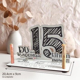 15 Geburtstag - 15 Jahre 3D-Holzkarte | Geldgeschenke, 15 Geburtstag Mädchen, 15 Geburtstag Jungen, 15 Geburtstag, 15. Geburtstag Mädchen, 15 Geburtstag Deko, 15. Geburtstag Jungen