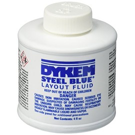 Dykem 80300 Steel Blue Layout Fluid, Brush-in-Cap (4oz)