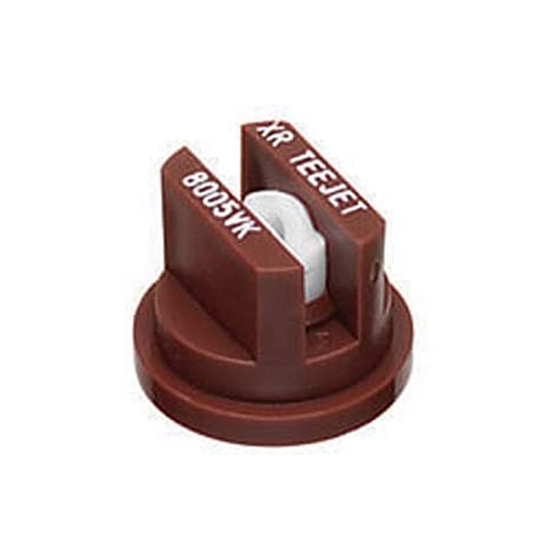 TeeJet XR8005-VK Ceramic Nozzle, Extended Range Flat Spray Tip, Brown