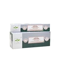 EARTH Satya Nirvana Ritual Incense Sticks 15 GMS (Pack of 12) (Green Certified) Indian Perfumed Hand Rolled Agarbatti Perfect for Worship, Church, Aroma Therapy, Relaxation, Positivity
