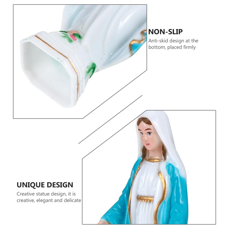 PRETYZOOM Virgin Marie Statue Religious Figure Catholic Mary Mother of