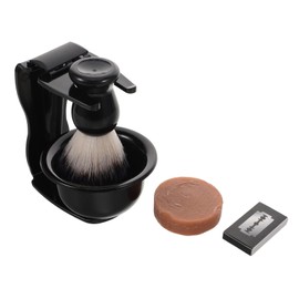 NOLITOY 1 Set Beard Shaping Tools Shaving Brush Bowl and Razor Holder for Effortless Home and Travel Shaving Experience
