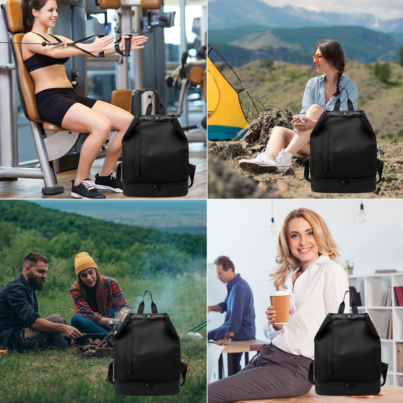CALLPIONEER Small Gym Backpack,Mini Gym Bag with Shoe Compartment Lightweight