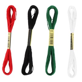 TEHAUX 72pcs Cross Stitch Thread Kit Embroidery Threads for DIY Crafts for Christmas Projects and Creative Decorations