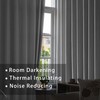 UPOPO Light Grey Room Darkening Curtains 54 inches Long Window