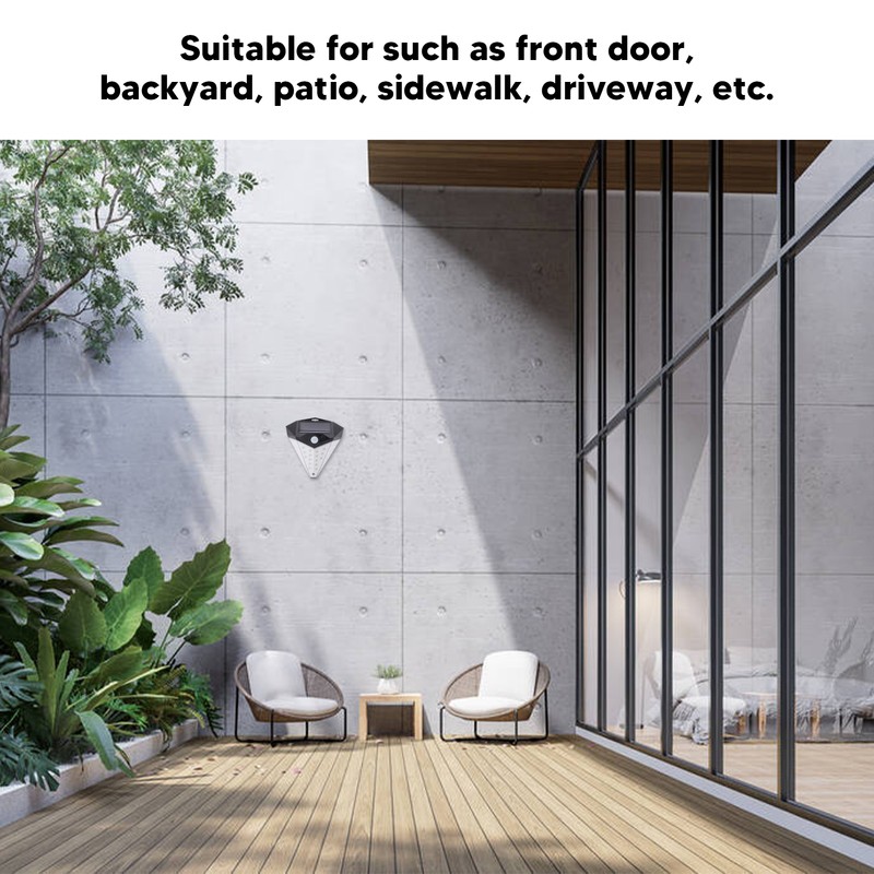 Outdoor Solar Light LED 3 Lighting Modes Motion Sensor IP65