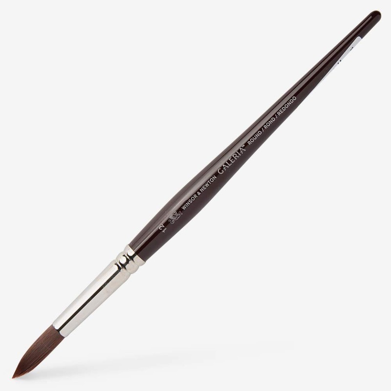 Winsor & Newton Galeria Round Short Handle Brush, Size-12