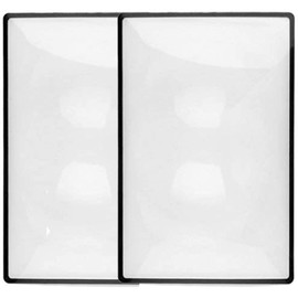 Chargenyang 2 Pack 3X Premium Magnification Page Magnifier Fresnel Lenses Ideal for Reading Aids for Reading Newspaper Low Vision Aids Small Print and Document (2Pack)