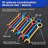 LEONTOOL Mini Spanner Set, Thin, Short Combination Wrench Set, Ultra