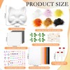 Seenelling 31 Pcs DIY Therian Mask Kit Blank Cat Mask