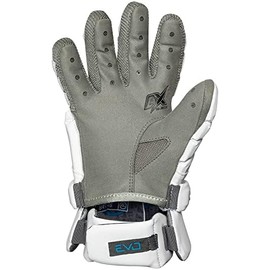 Warrior Evo Lacrosse Gloves, White, (2023 Model) (X-Large, 14")