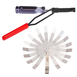 Relioky Valve Adjustment Tool for 10mm Jam Nut,with Angled Feeler Gauge, Slotted Valve Adjusting Stud,Valve Lash Adjustment Tool for Honda,Toyota,Nissan and Other Japanese Car Engines