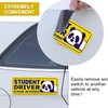 Student Driver Please Be Patient Car Magnet, Yellow Panda Series
