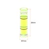 HARFINGTON 10pcs Small Cylindrical Bubble Level Vials 7x26mm PMMA Mini