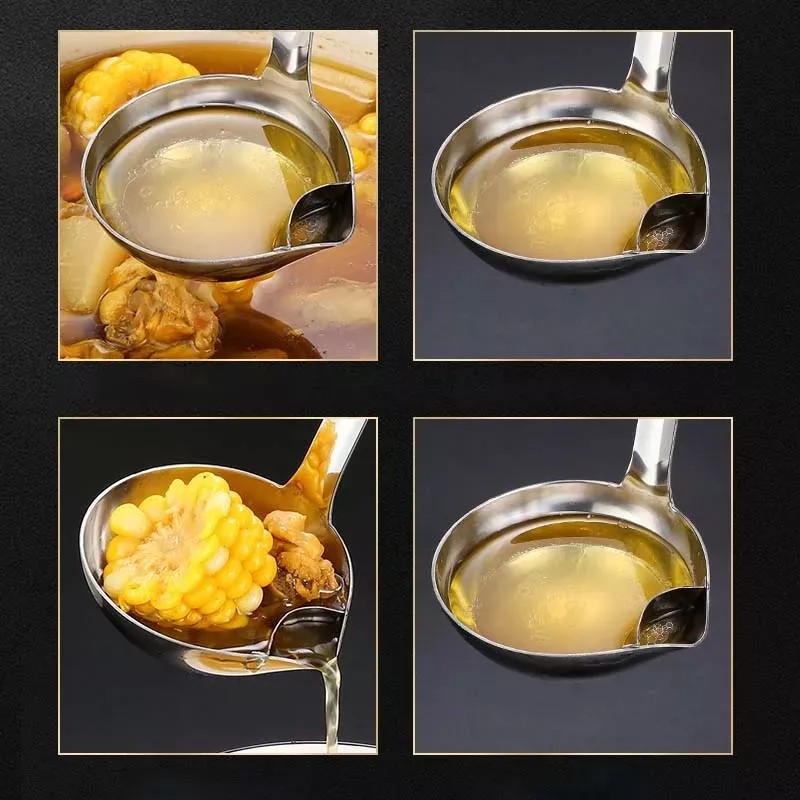 Estuchelandia Cucharon Servidor Separador De Grasa Aceite Caldo Sopa Salsa