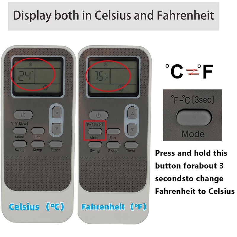 Replacement Remote for LG Air Conditioner Remote Control Model Number