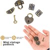Wooden Box Padlock Set, Zinc Alloy Haspa (Bronze)