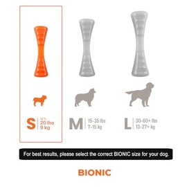 BIONIC Urban Stick - Juguete para Perros de hasta 20 Libras (9 kg)