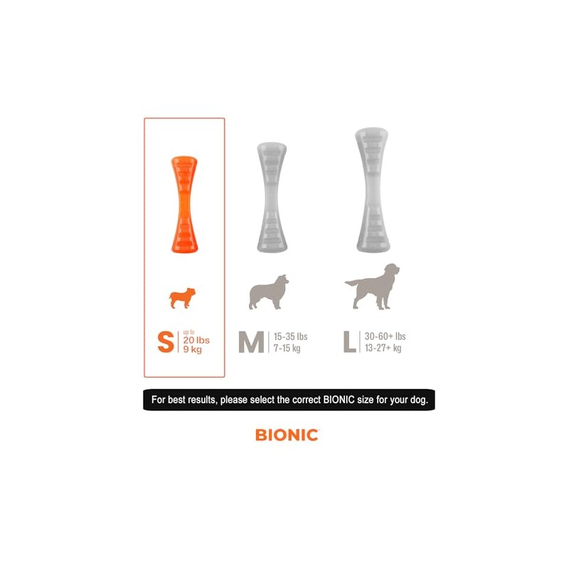 BIONIC Urban Stick - Juguete para Perros de hasta 20