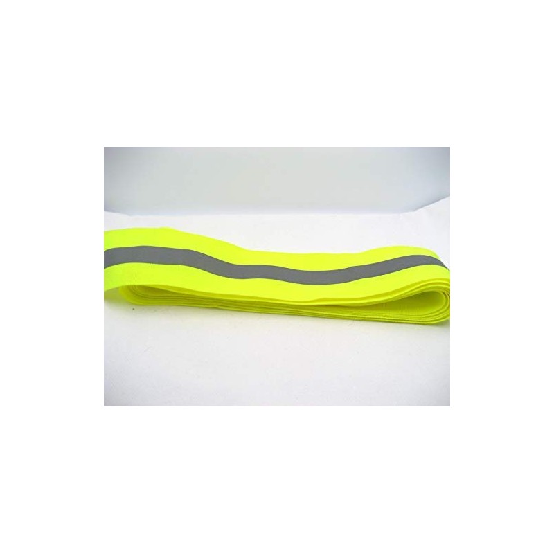 2ms of Green Silver Fluorescence Tape Hi Viz Reflective Ribbon
