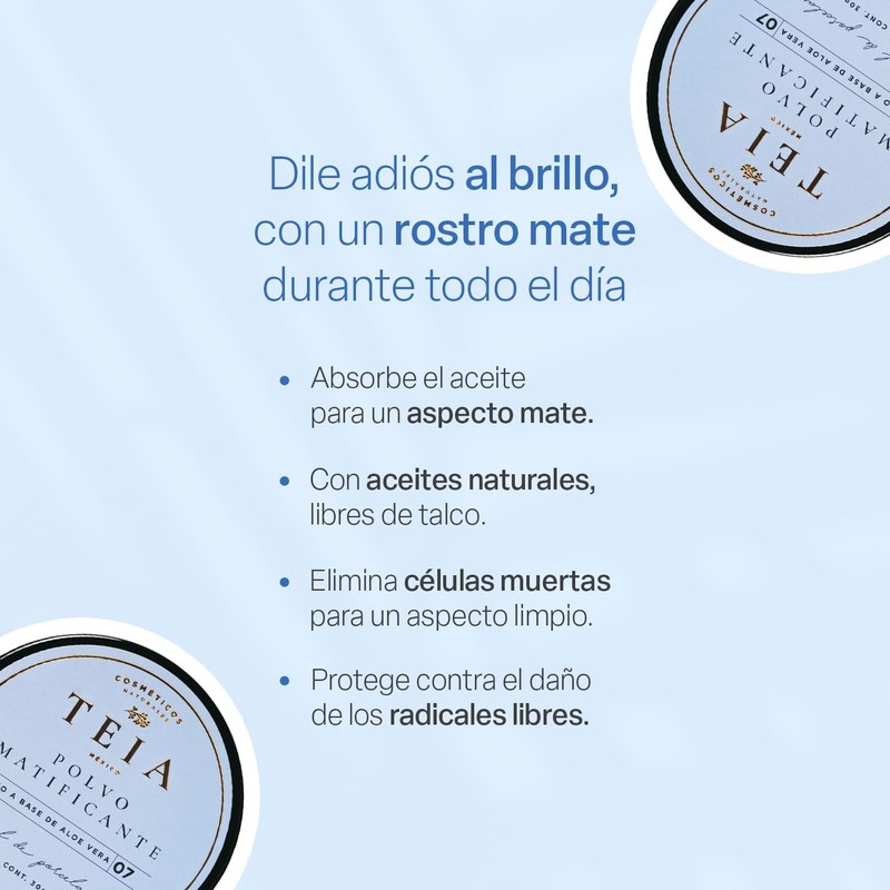 Polvo matificante translúcido TEIA – 30 g 100 % natural