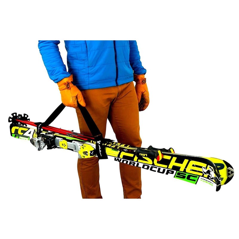 Set of 2 Ski and Pole Carriers | Adjustable Ski