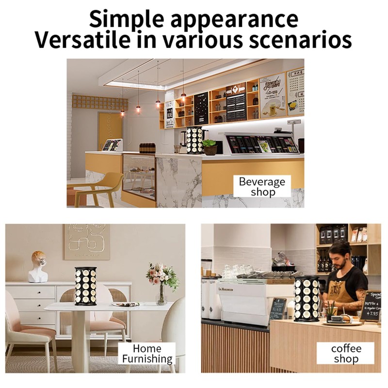 Vurlexat Coffee Pod Storage Compatible with Keurig Kcup Cafe Carousel,