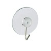 Wenko "Nickel Suction Hook, Transparent, 4-Piece