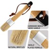Boao 3 Pcs Chalk Paint Brushes Oval Chalk Paint Wax