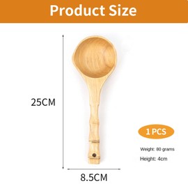 Wooden Sauna Ladle Wood Scoop Handmade Ladle Serving Spoons Wood Scoop Kitchen Ladles Dripper,Wooden Scoops