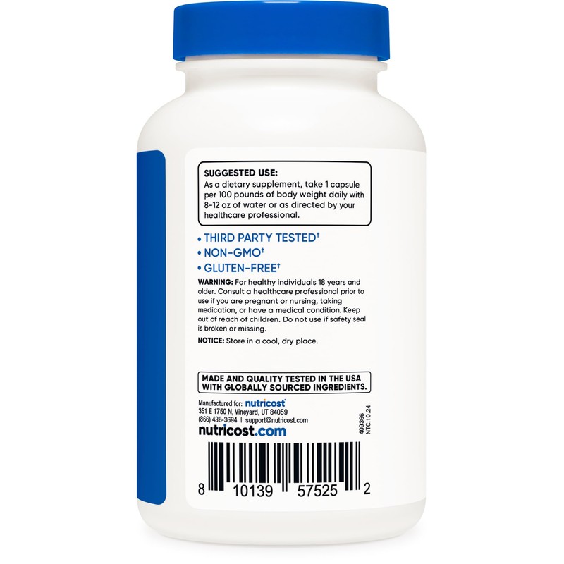 Nutricost Creatine HCl 120 Capsules - Made with CON-CRET Creatine,