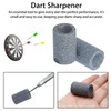 FEZTGVOFA 2 Pcs Dart Sharpener, Wear Resistant Dart Tip Sharpening