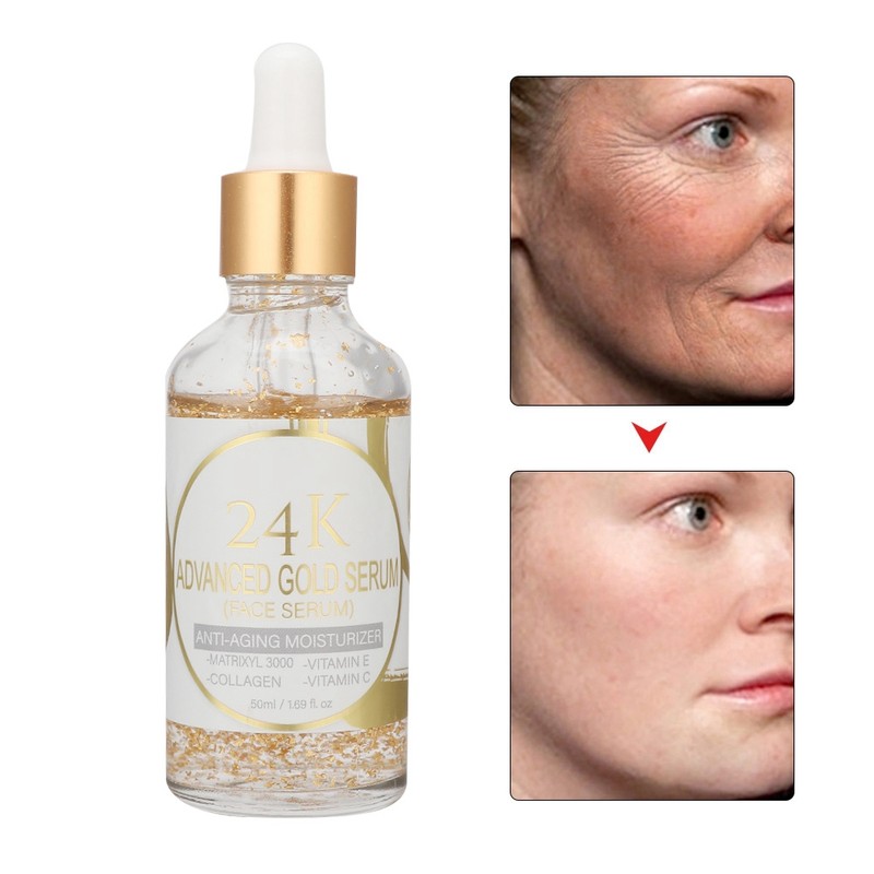 24k Gold Hyaluronic Acid Anti Aging Serum Whitening Vitamin C