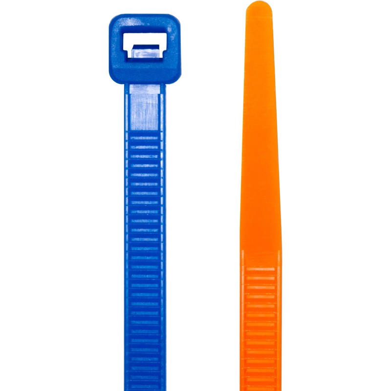 Hyper Tough 100-Pack 8-IN | 20.3CM CABLE TIES Assorted High-Visibilit