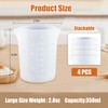 4-Piece Silicone Measuring Cup Set 350ml Silicone Chocolate Melting Cups