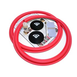 Springfield Speaker 15" Foam Edge Surround Repair Kit - 2 Speaker Kit - 2 CV Logo Felt Dust Caps - Compatible with Cerwin Vega D-9, DX-9, 152-WR, 15W-4, 15W-6, 154W, 154WT, 15W5, 215-R, Many More
