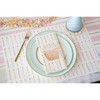 Pink Gold Striped Table Runner - Disposable Paper Table Runner