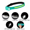 Linterna frontal, faros LED recargables 1200 lúmenes, 2 COB 210