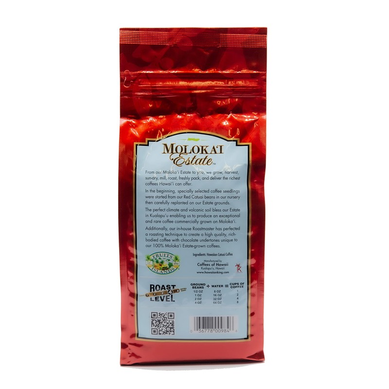 Molokai Estate 100% Moloka'i Coffee - Midnight Roast Whole Bean