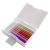 Postcard Case, Holds 120 Postcards, White, 4.6 x 6.1 x