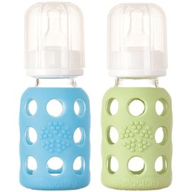 Lifefactory Baby Bundle - Bottle Set - Sky/Mint - 4 oz - 2 pk