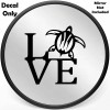 Bluegrass Decals Sea Turtle Decal LOVE Sticker for Car Window