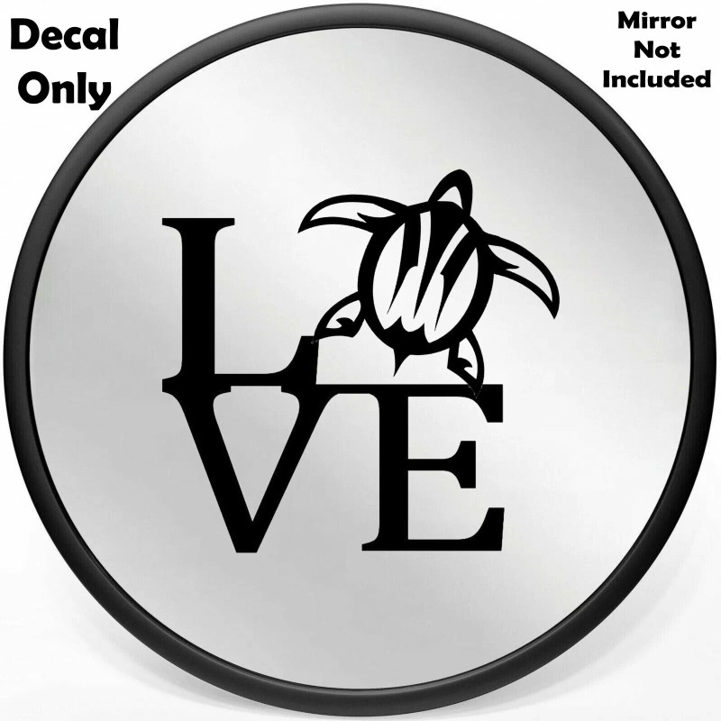 Bluegrass Decals Sea Turtle Decal LOVE Sticker for Car Window
