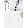 YINKE Binder Mini, 6 Holes, Transparent PP, A7 Transparent Binder,