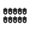 50 PCS Plastic Greenhouse Hook Plant Flower Hanger (Black)