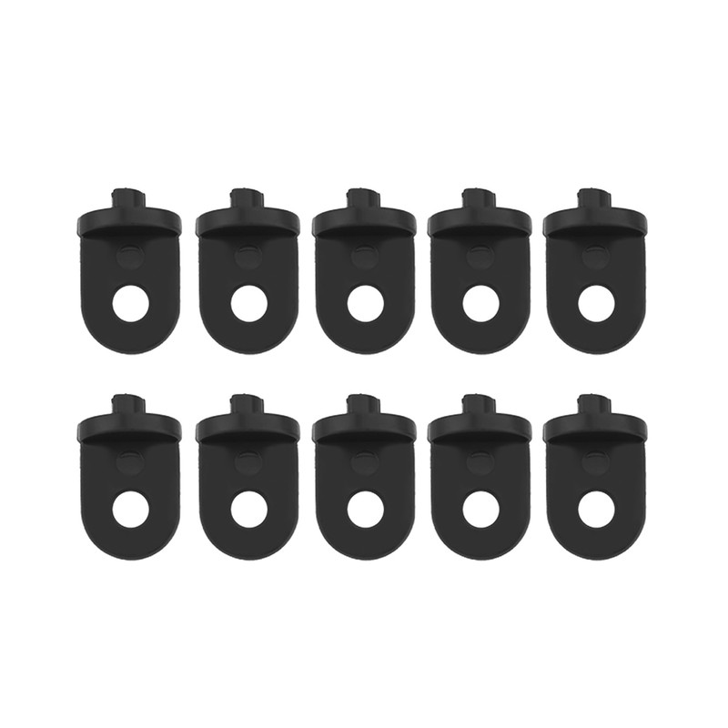 50 PCS Plastic Greenhouse Hook Plant Flower Hanger (Black)