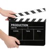 30x25CM Acrylic Clapperboard Director Professional Movie Film Action Clap Photography